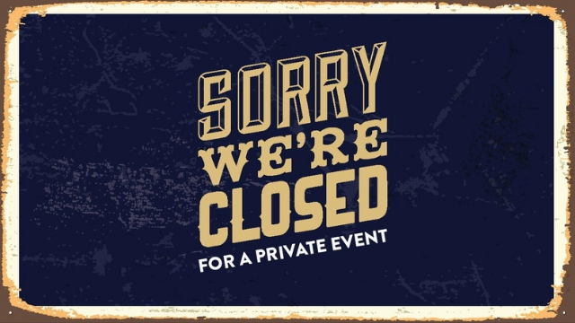 Restaurant closed for a Private event House of Blues Chicago